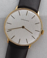 Dark Gray Longines Vintage 1970's Gold Plated Manual Wind 17 Jewel Mens Watch....34mm