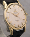 Rosy Brown Omega Constellation Pie Pan Certified Chronometer 14K & SS Vintage 1962 Mens Watch....34mm