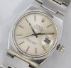 Gray Rolex Oysterquartz Datejust 17000 Stainless Steel Vintage 1978 Mens Watch...36mm