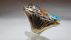 Gray Navajo Sterling Silver With Bear Claw/Turquoise/Coral Vintage Mens Ring....Size 10.75