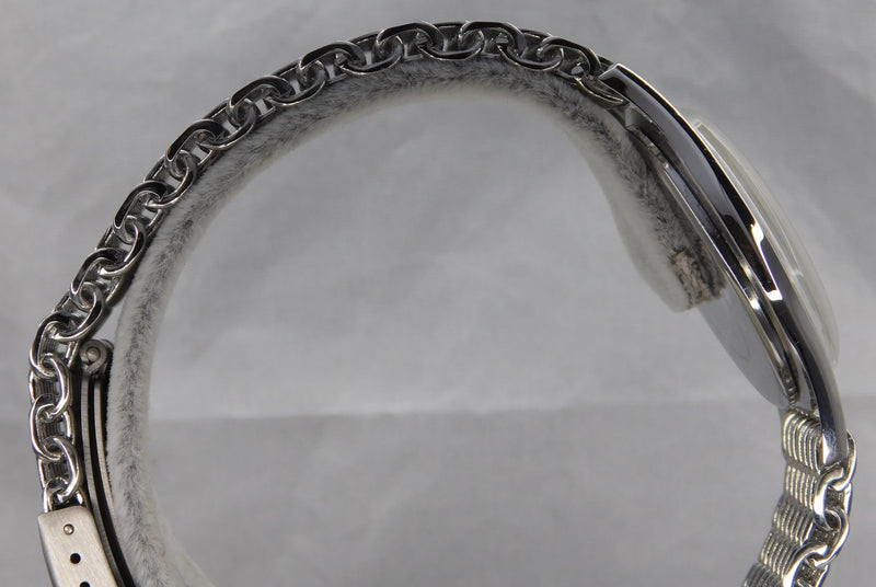 Light Slate Gray Jules Jurgensen Vintage Automatic Stainless Steel Mens Watch....Serviced....35mm
