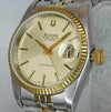 Rosy Brown Bulova Super Seville Calendar Two-Tone Swiss Automatic Vintage Mens Watch....36mm