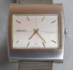 Light Slate Gray Seiko 2559-3010 Rare Vintage 1970 Stainless Steel Manual Wind Mens Watch....31mm