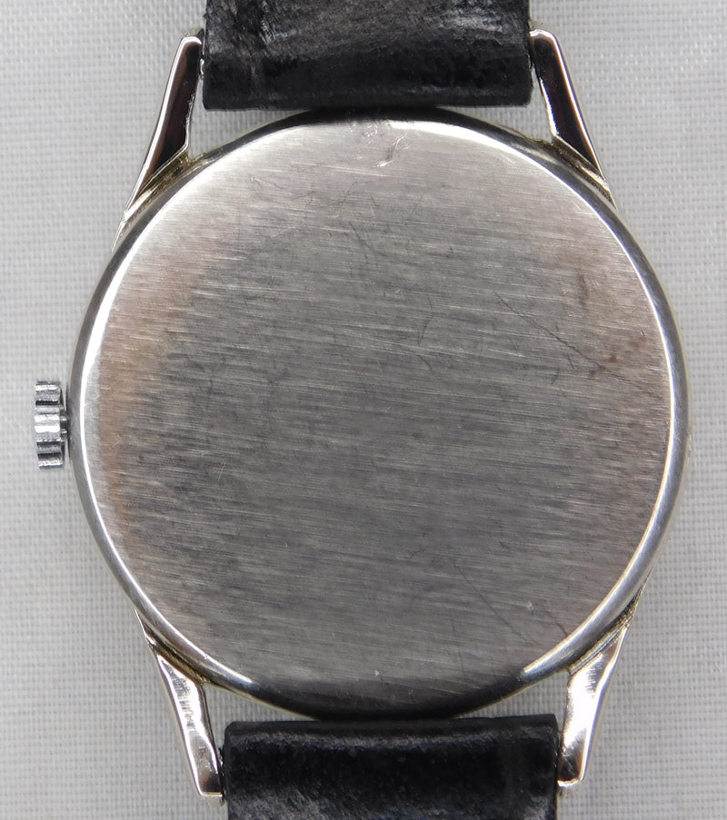 Light Slate Gray Piaget Vintage 1940's Stainless Steel Two Tone Dial Mens Watch....35mm