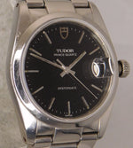 Light Slate Gray Rolex Tudor Prince-Quartz Oysterdate 84100 "Rare Bird" Vintage 1990's Mens Watch...34mm