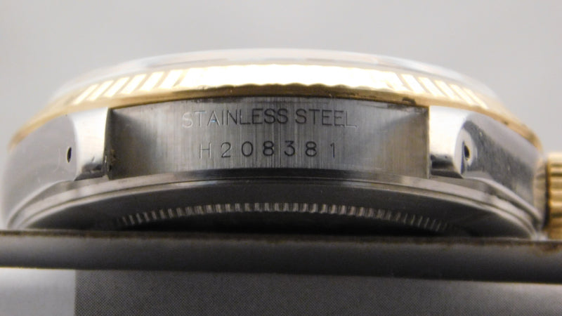 Dark Slate Gray Rolex Tudor Prince Date + Day 76200 18k Solid Gold Bezel 2001 Mens Watch....36mm