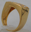 Rosy Brown 1.50 Ct Round Cut Diamond Cluster 14k Yellow Gold Plate Mens Ring....Size 10.5