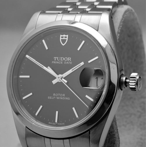 Dim Gray Rolex Tudor Prince Date Ref. 74000N Stainless Steel Automatic Mens Watch....34mm