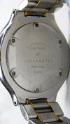 Slate Gray Cartier Must de Cartier 21 Roman Bezel Seconds Hand Date 2 Tone Mens Watch....34mm