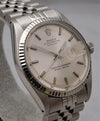 Light Slate Gray Rolex Datejust 1601 Vintage 1970 Solid White Gold Bezel Mens Watch....36mm