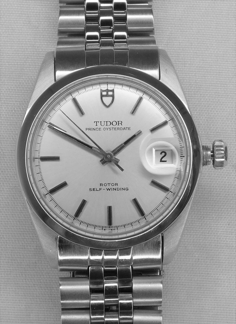 Dark Gray Rolex Tudor Prince Oysterdate 9050/0 SS Vintage 1970 Mens Watch....34mm