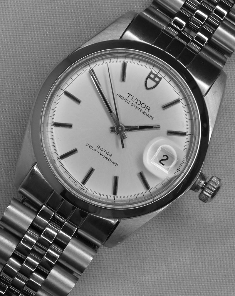 Slate Gray Rolex Tudor Prince Oysterdate 9050/0 SS Vintage 1970 Mens Watch....34mm