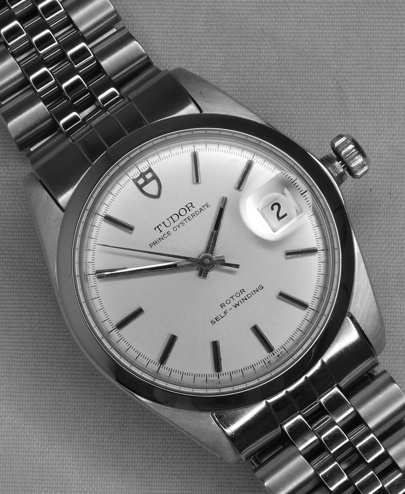 Dim Gray Rolex Tudor Prince Oysterdate 9050/0 SS Vintage 1970 Mens Watch....34mm