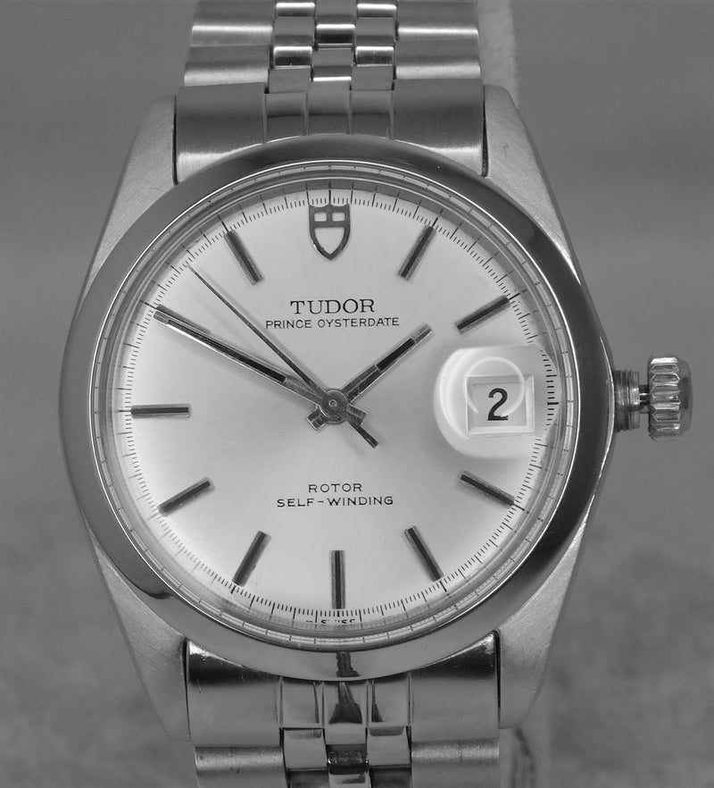 Dim Gray Rolex Tudor Prince Oysterdate 9050/0 SS Vintage 1970 Mens Watch....34mm