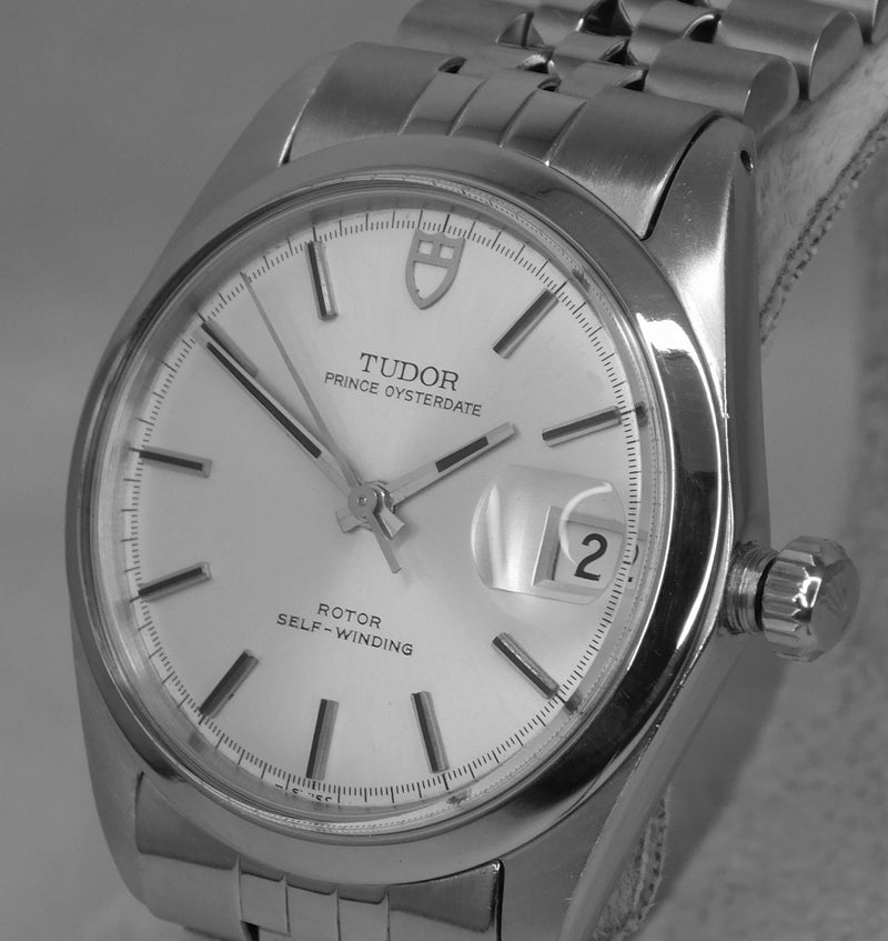 Dim Gray Rolex Tudor Prince Oysterdate 9050/0 SS Vintage 1970 Mens Watch....34mm