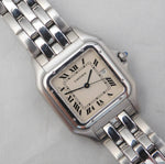 Gray Cartier Panthere Jumbo Reference 1300 Stainless Steel Mens Quartz Watch....29mm