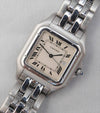 Dark Gray Cartier Panthere Jumbo Reference 1300 Stainless Steel Mens Quartz Watch....29mm