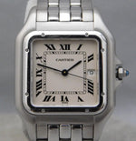 Light Slate Gray Cartier Panthere Jumbo Reference 1300 Stainless Steel Mens Quartz Watch....29mm