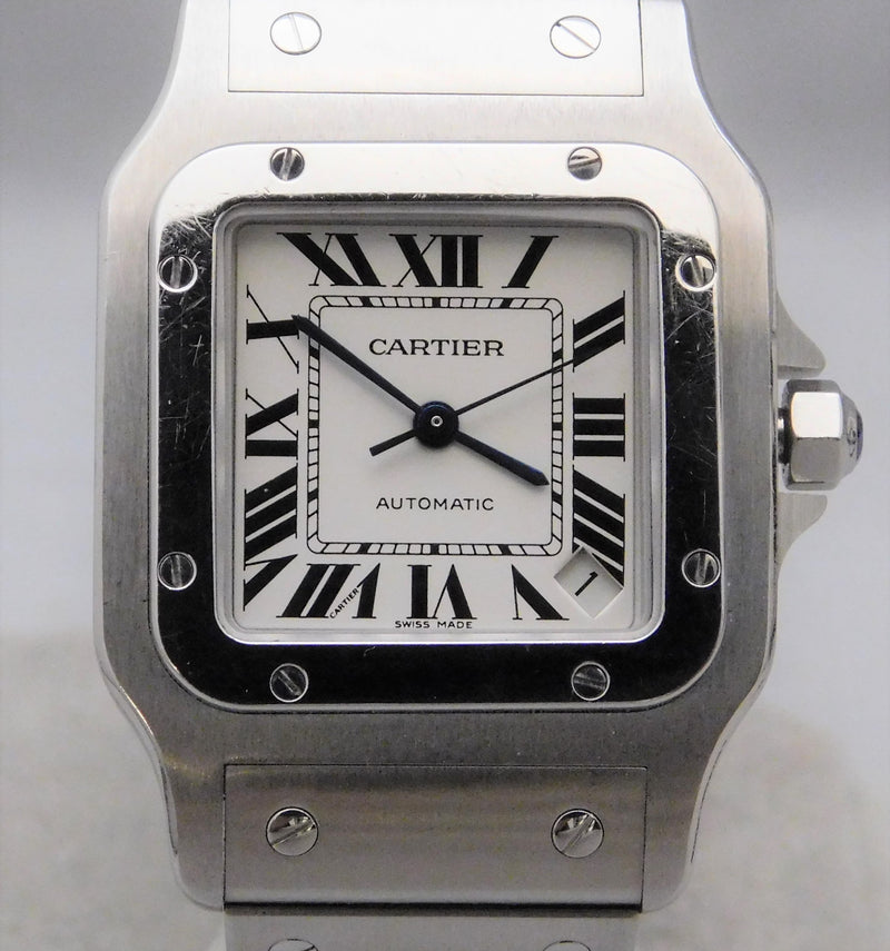 Gray Cartier Santos Galbee XL 2823 W20098D6 SS Swiss Automatic Mens Watch....32mm