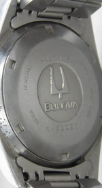 Dim Gray Bulova Super Seville Calendar SS Vintage 1990's Swiss Automatic Mens Watch....36mm