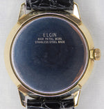Light Gray Elgin Vintage 1960's Manual Wind Mens Wristwatch With Original Box....34mm