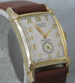 Light Slate Gray Gruen Curvex Vintage 1940's Calibre 370 Serviced Manual Wind Mens Watch....24mm