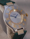 Dim Gray Cartier Must de Cartier 21 New Strap 1330 Vintage 1990's Mens Watch....31mm
