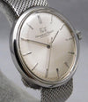 Light Slate Gray IWC Schaffhausen Ref. 2400 Silver Dial Vintage Manual Wind Mens Watch....35mm