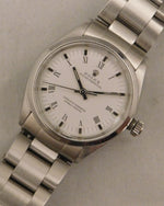 Rosy Brown Rolex Oyster Perpetual Stainless Steel Roman Numeral Dial 1980's Mens Watch....34mm