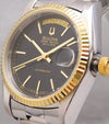 Rosy Brown Bulova Super Seville 17Jewel Swiss Automatic Day-Date 1982 Mens Watch....36mm