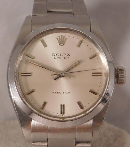 Dim Gray Rolex Oyster Precision 6426 SS Manual Wind Movement Vintage 1972 Mens Watch....34mm