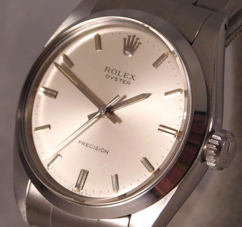 Dim Gray Rolex Oyster Precision 6426 SS Manual Wind Movement Vintage 1972 Mens Watch....34mm