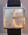 Rosy Brown Girard Perregaux Classic Square Manual Wind Big Size SS 1960's Mens Watch...30mm