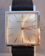 Rosy Brown Girard Perregaux Classic Square Manual Wind Big Size SS 1960's Mens Watch...30mm