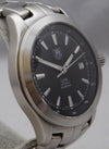 Dim Gray Tag Heuer Link WJF2110 SS Date Black Dial Automatic Mens Watch....39mm