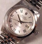 Dark Gray Rolex DateJust 16014 Roman Dial SS Calibre 3035 Vintage 1981 Mens Watch....36mm