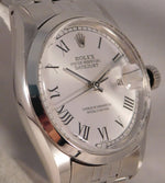 Light Slate Gray Rolex DateJust 16014 Roman Dial SS Calibre 3035 Vintage 1981 Mens Watch....36mm