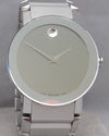 Dark Gray Movado Sapphire Silver Mirror Dial 84 G1 4896 Stainless Steel  Mens Watch....38mm
