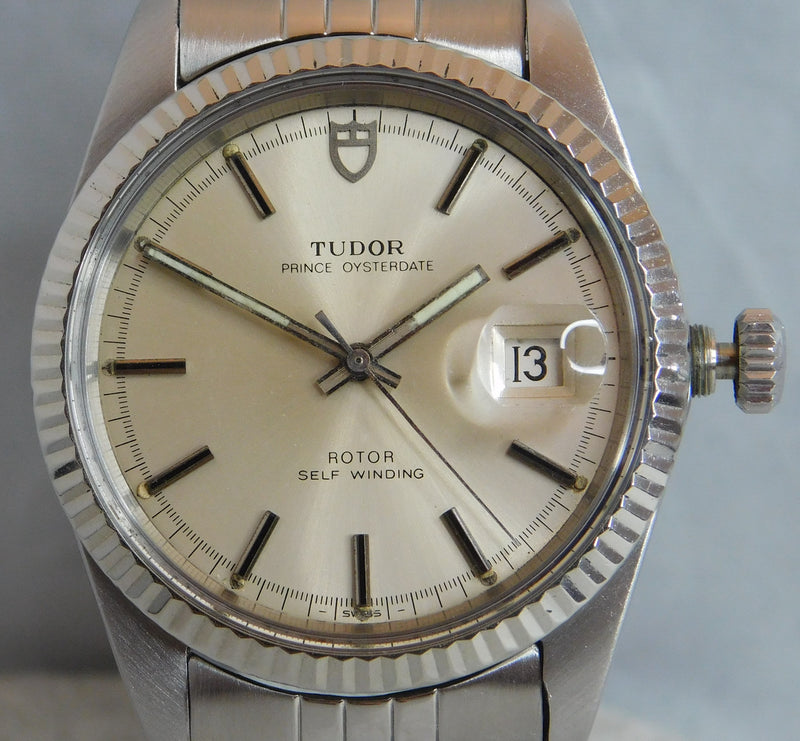 Light Slate Gray Rolex Tudor Prince Oysterdate Jumbo Ref. 90814 Swiss Date Circa 1979 Mens Watch....38mm
