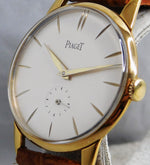 Dark Gray Piaget Classic Beige Dial 18k Gold Plated Case Vintage 1945 Mens Watch....35mm