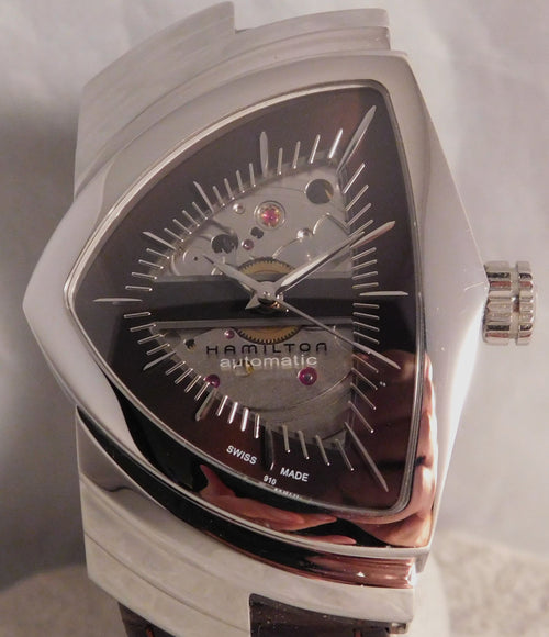 Rosy Brown Hamilton Ventura H245150 Elvis 1957 Automatic Swiss Made Mens Watch....35mm