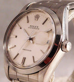 Rosy Brown Rolex Oysterdate Precision 6694 Silver Dial SS Vintage 1986 Mens Watch....34mm