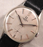 Rosy Brown Hermes Paris Classic Manual Wind Silver Dial Stainless Steel Mens Watch....35mm