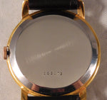 Dim Gray Omega Jumbo Classic 20 Microns 18k Gold Plate Vintage 1940's Mens Watch....38mm