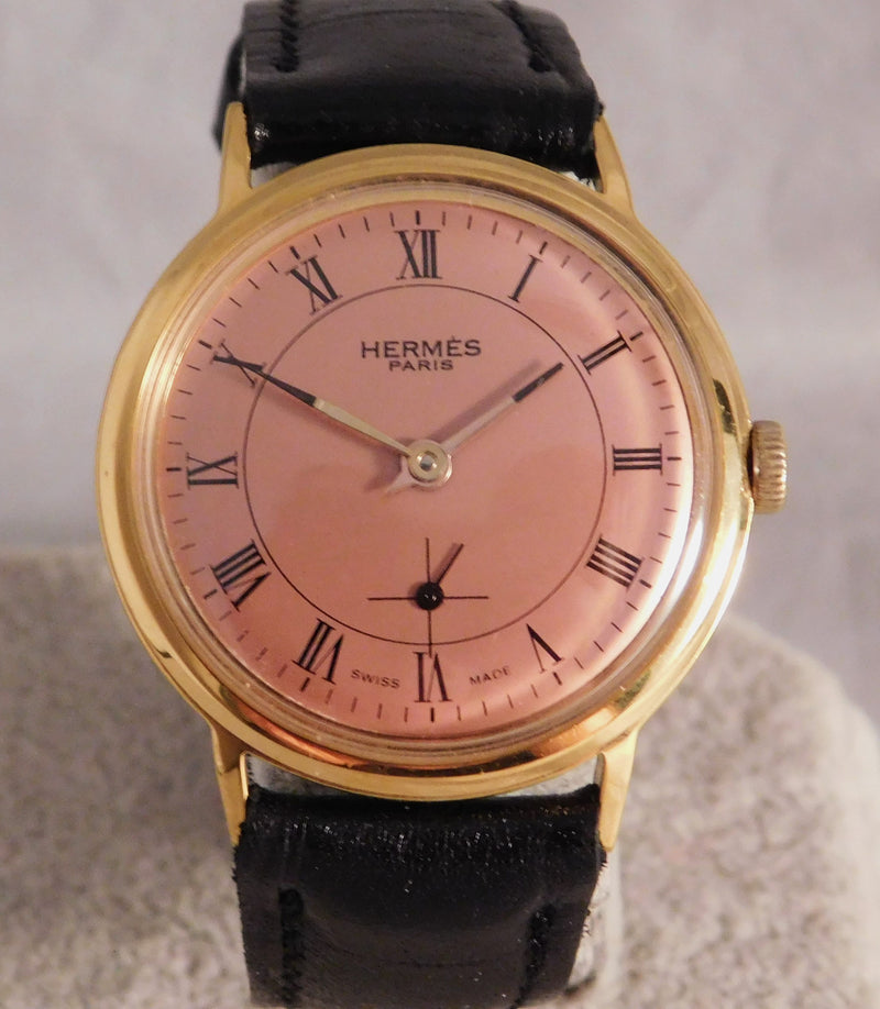 Vintage hermes mens watch Clearance