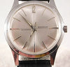 Light Gray Benrus Automatic Stainless Steel Silver Sunburst Dial Mens Vintage Watch....34mm