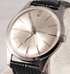 Gray Benrus Automatic Stainless Steel Silver Sunburst Dial Mens Vintage Watch....34mm