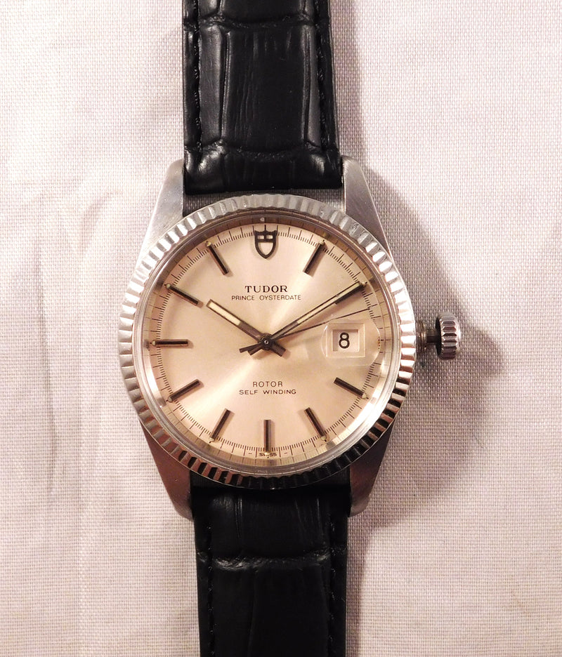 Light Gray Rolex Tudor Prince Oysterdate Jumbo Ref. 90814 Vintage 1982 Mens Watch....38mm
