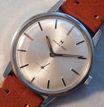 Dark Gray Hamilton Thin-line Ref. 19001-3 Stainless Steel Vintage 1970's Mens Watch....34mm