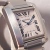Dark Gray Cartier Tank Francaise Ref. # 2302 Automatic Stainless Steel Mens Watch....28mm